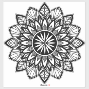 Sticker Mandala Tournesol Mandala