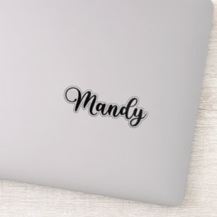 Sticker Mandy Name - Calligraphie manuscrite