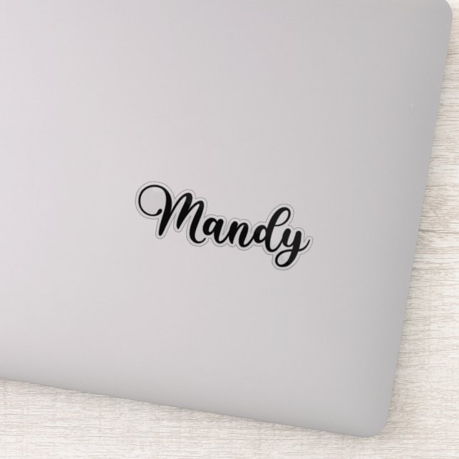 Sticker Mandy Name - Calligraphie manuscrite (Détail)