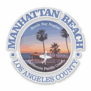 Sticker Manhattan Beach (C)