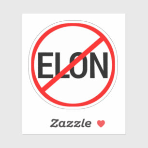 Sticker Manifestation anti Elon Musk intérieur Décal extér