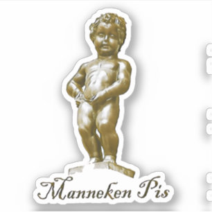 Sticker Manneken Pis - Belgique - Bruxelles - Bruxelles