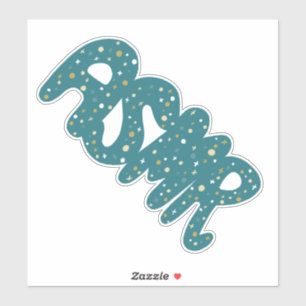 Sticker Manutention des bardeaux Turquoises ASMR