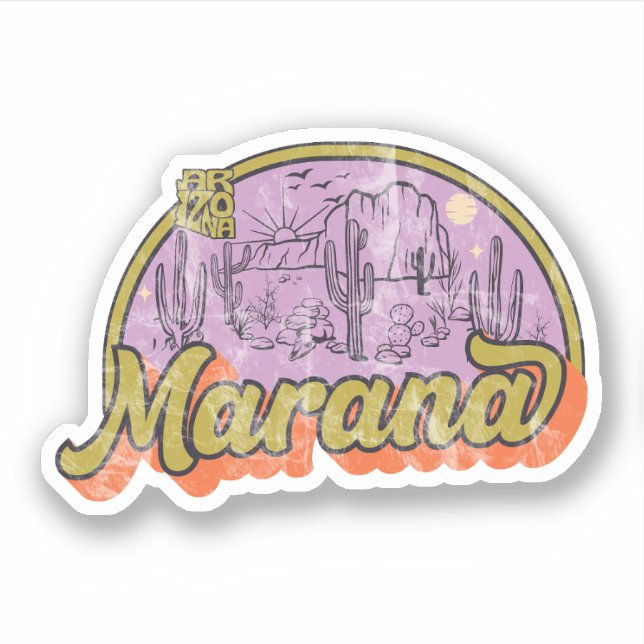 Sticker Marana, Arizona (Devant)