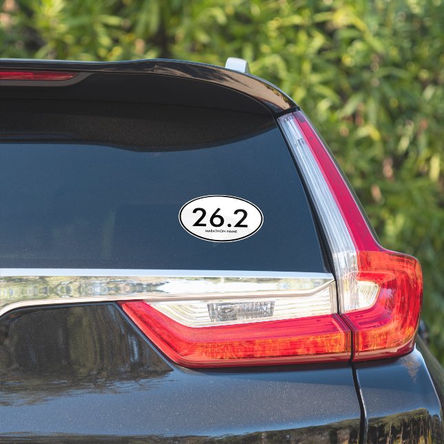 Sticker Marathon de 26,2 (Côté voiture)