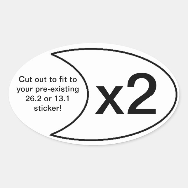 Sticker marathon x2 (Devant)