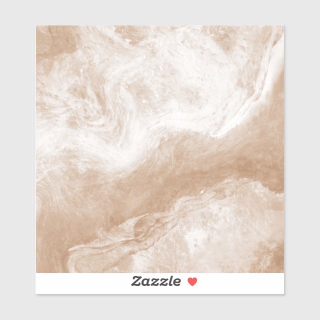 Sticker Marbre blanc Brown Tan Beige Imprimer Carrelage en (Feuille)