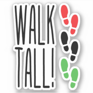Sticker Marcher Haut