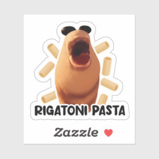 Sticker Marcus the Worm - Rigatoni Pasta