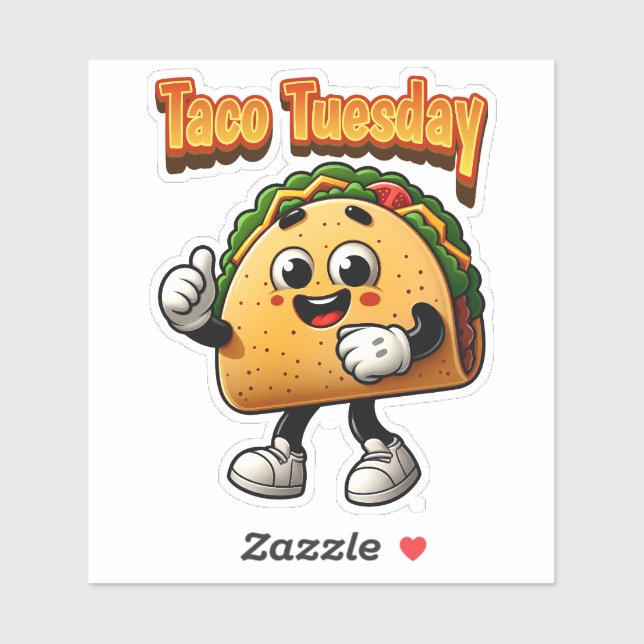 Sticker Mardi Taco (Feuille)