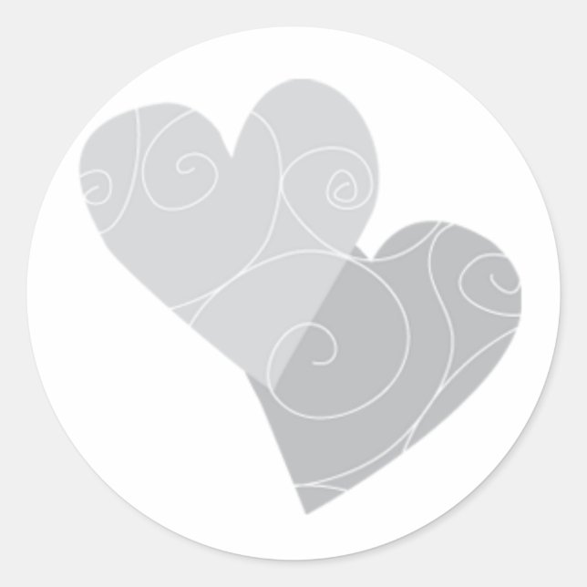 Sticker Mariage à deux coeurs (Devant)