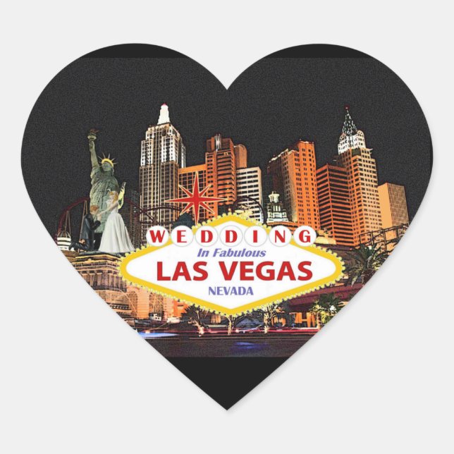 Sticker mariage À Las Vegas (Devant)