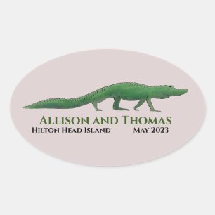 Sticker Mariage Alligator. Floride Caroline du Sud