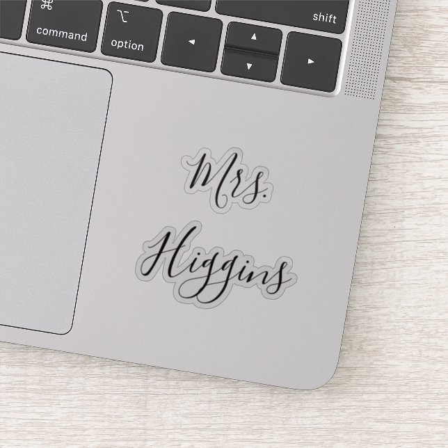 Sticker Mariage Chaussures Nom de la vignette Date Script (Détail)