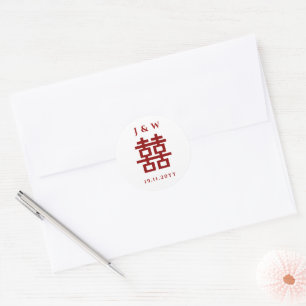 Sticker Mariage chinois classique double bonheur