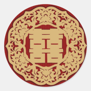 Sticker Mariage chinois (v4) Double Happiness