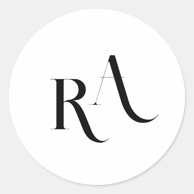 Sticker Mariage classique moderne et chic (Devant)