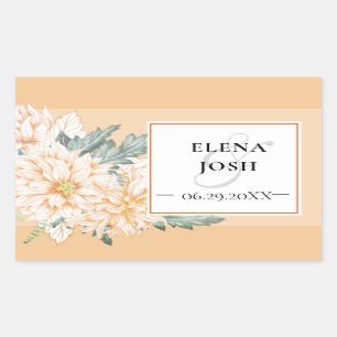 Sticker Mariage Dahlias Marmalade