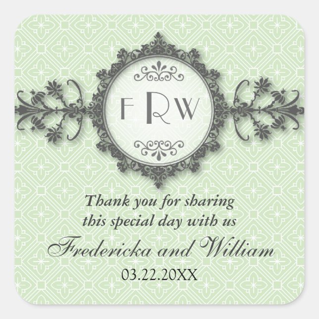 Sticker Mariage de bande Art déco (Devant)