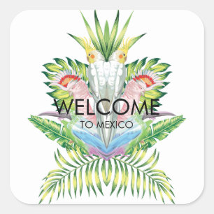 Sticker Mariage de bienvenue Oiseaux du Paradis