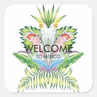 Sticker Mariage de bienvenue Oiseaux du Paradis