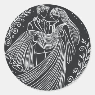 Sticker Mariage de mariée et de chambre de style t