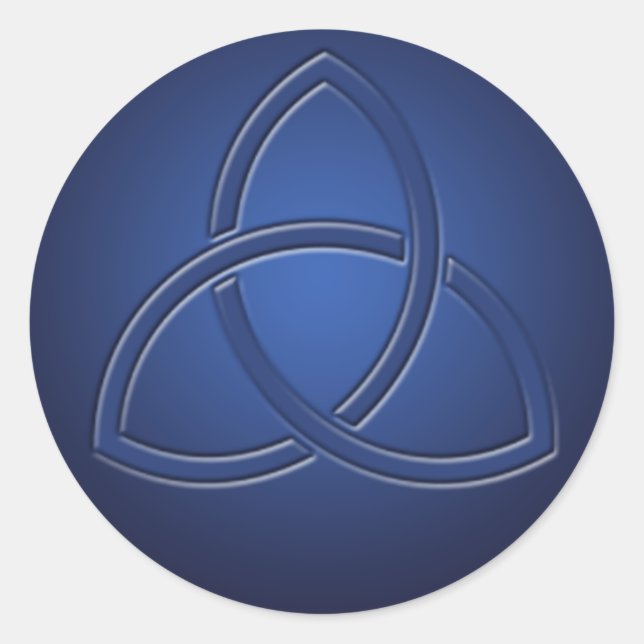 Sticker Mariage de noeud d'amour bleu celtique de  (Devant)