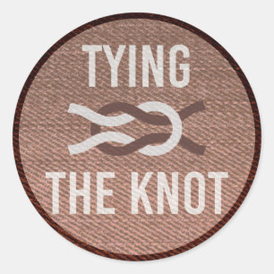 Sticker Mariage de patchs de Knot Scout Brown