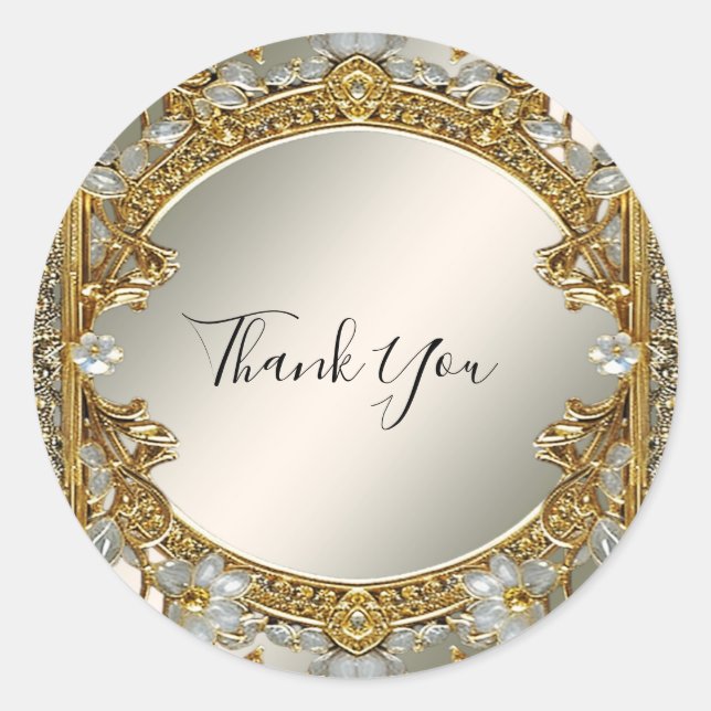 Sticker Mariage de phoque blanc orange or (Devant)