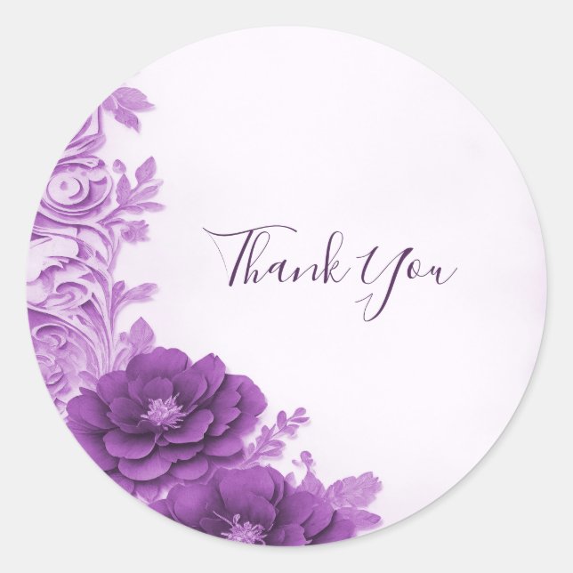 Sticker Mariage de phoque fleuri (Devant)