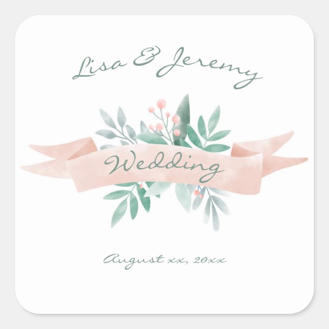 Sticker Mariage d'été doux (Devant)