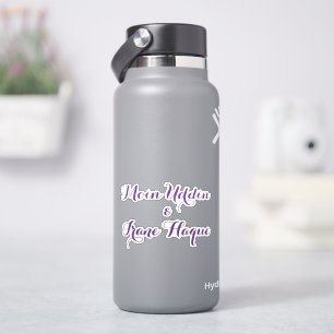 Sticker Mariage fleur violette élégante