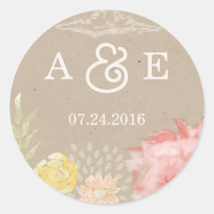 Sticker Mariage Fleurs de nuit d'été