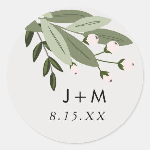 Sticker Mariage floral