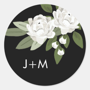 Sticker Mariage Floral Blanc