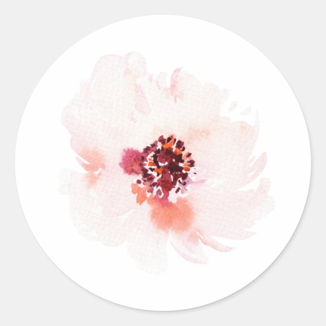 Sticker Mariage floral minimaliste (Devant)