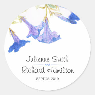 Sticker Mariage Floral Rustique Moderne