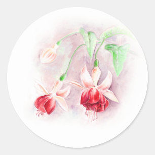 sticker mariage fuchsia rouge et rose foncé