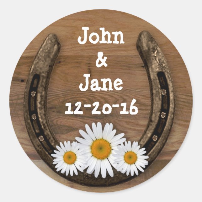 Sticker Mariage Horseshoe (Devant)
