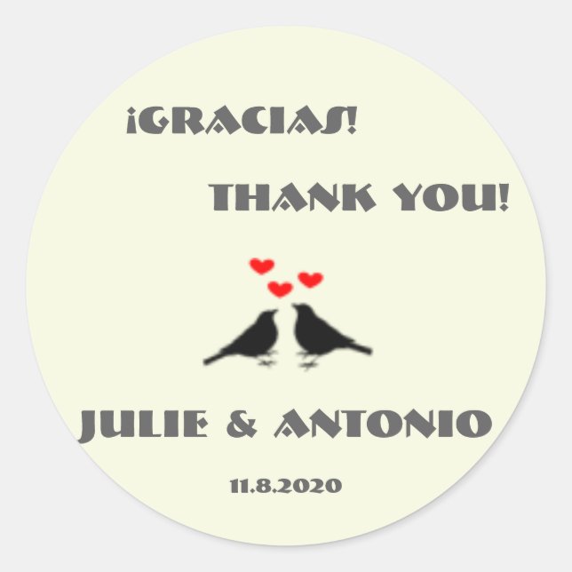 Sticker Mariage Inséparable bilingue (Devant)