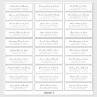 Mariage Moderne Simple Noir et Blanc Noms d'hôtes
