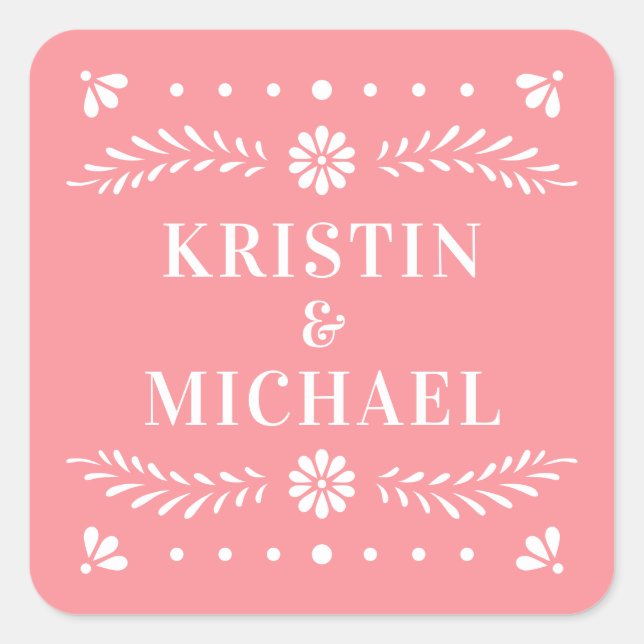 Sticker Mariage Papel Picado (Devant)