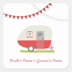 Sticker Mariage Red Retro