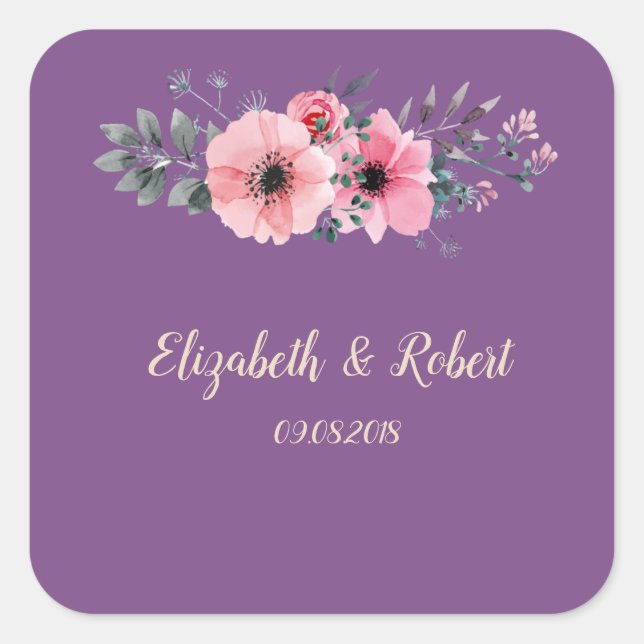 Sticker Mariage romantique élégant (Devant)