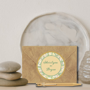 Sticker Mariage rond Honeysuckie
