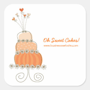 Sticker Mariage Whimsical Chic Peach