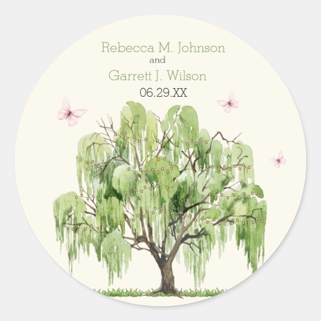 Sticker Mariage Williow en pleurs (Devant)