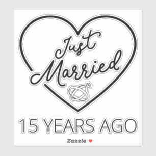 Sticker Marié Il Y A 15 Ans III