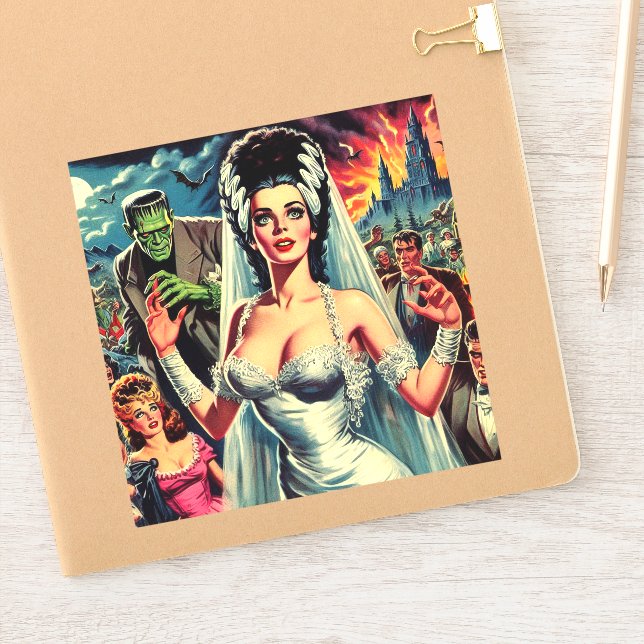 Sticker Mariée d'horreur vintage (Carnet)
