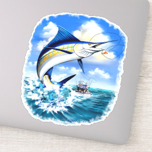 Sticker Marlin Ocean Sport Pêche